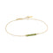 14kt Gold Tourmaline and White Sapphire Bar Bracelet